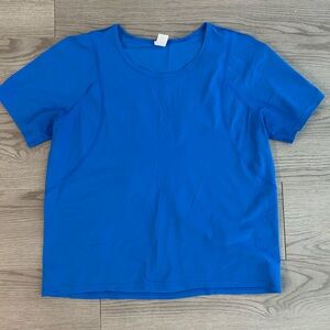 lululemon athletica royal blue workout top size 4
